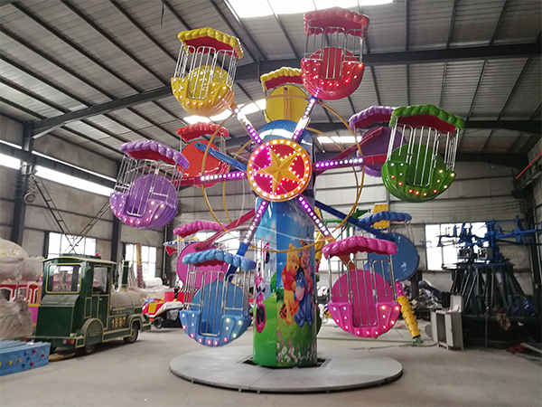 Doble cara de los niños noria